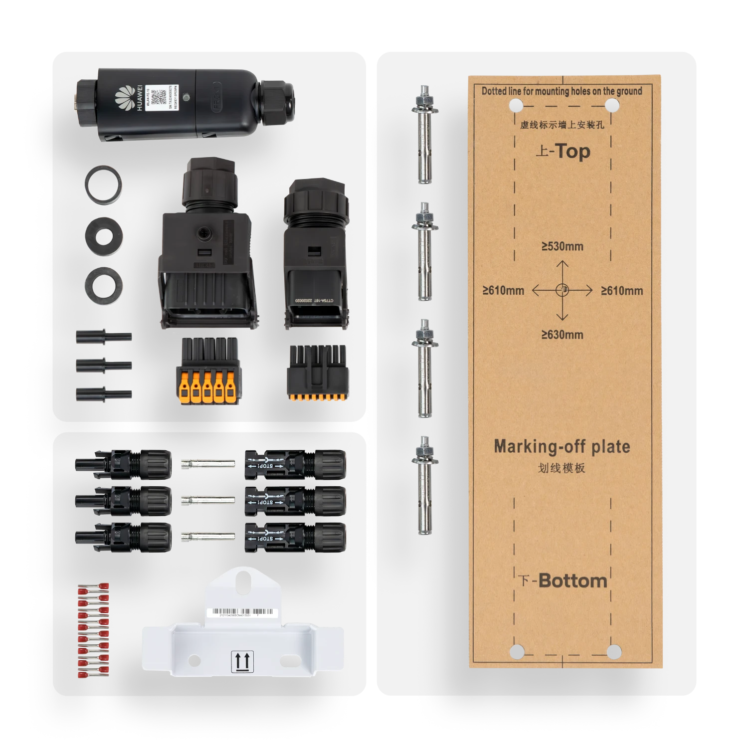 PV Komplettpaket Huawei 8kW Schrägdachmontage JA Solar 425W Black Frame Module