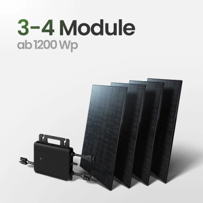 Balkonkraftwerke mit 3-4 Module