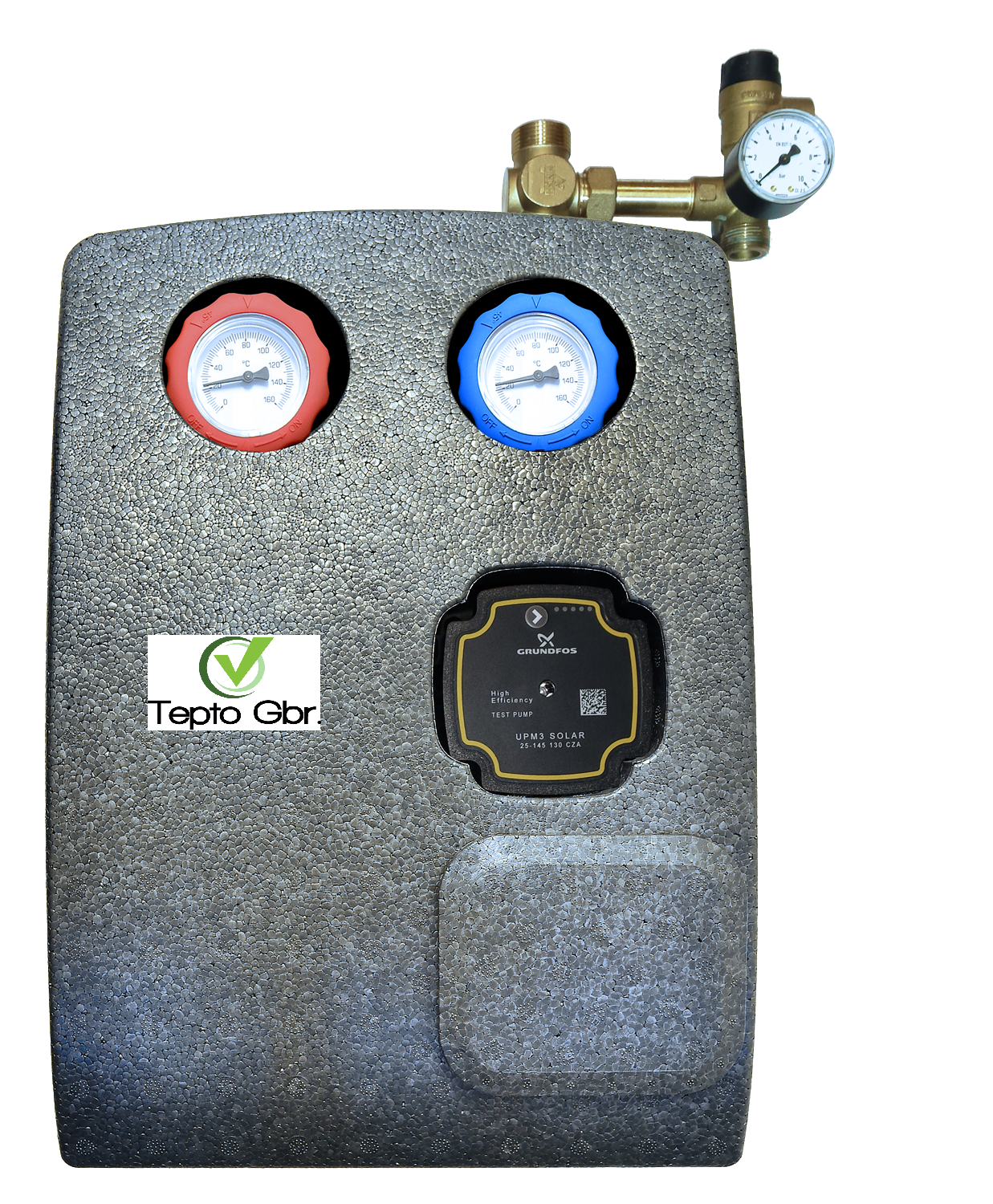 Solarstaion Pumpengruppe Grundfos UPM3 2 Strang Hocheffizienzpumpe Solarpumpe 8-28L/min
