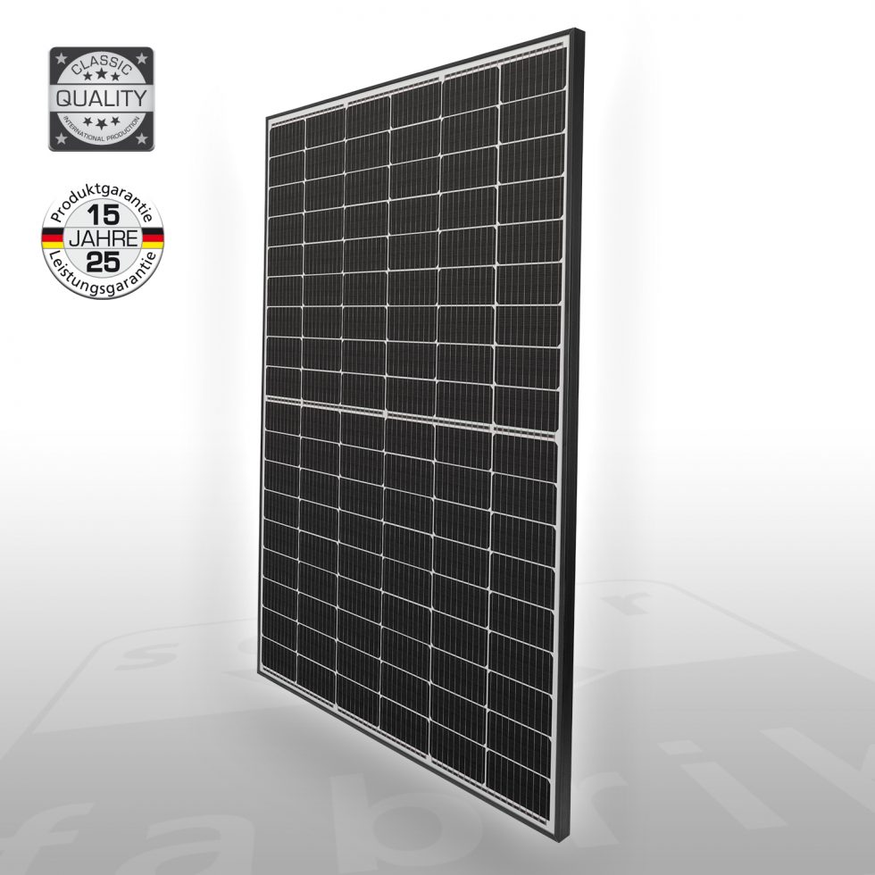 Photovoltaik MONO S4 405WP Halbzelle/Half-Cut /schwarzer Rahmen