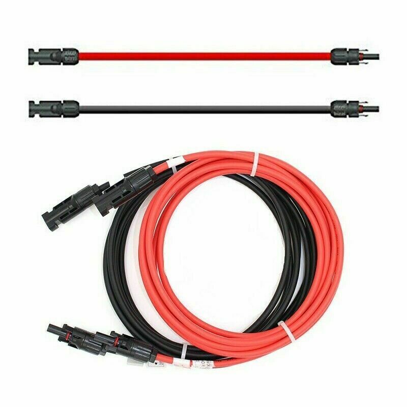 Verlängerungskabel 4mm² beidseitig kompatibel mit MC4 Solarkabel rot inkl. Stecker - 5m