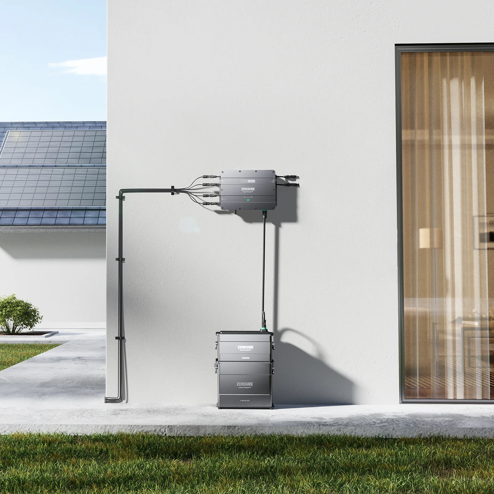 Zendure SolarFlow PV-Hub + 4x Zusatzbatterien 7680Wh (AB2000)