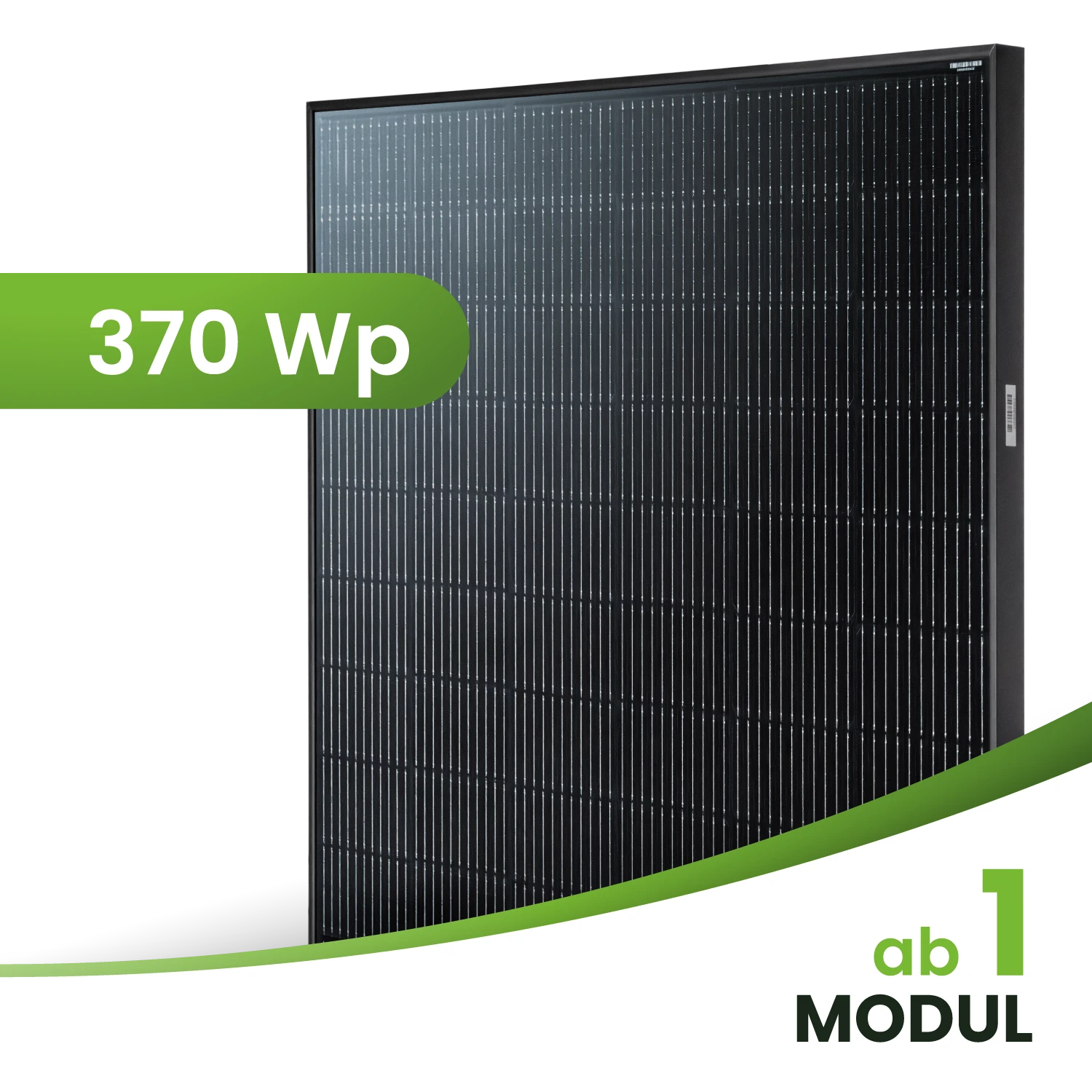 Photovoltaik Modul JA Solar JAM60S21-370/MR (9BB) 370Wp Fullblack/schwarz