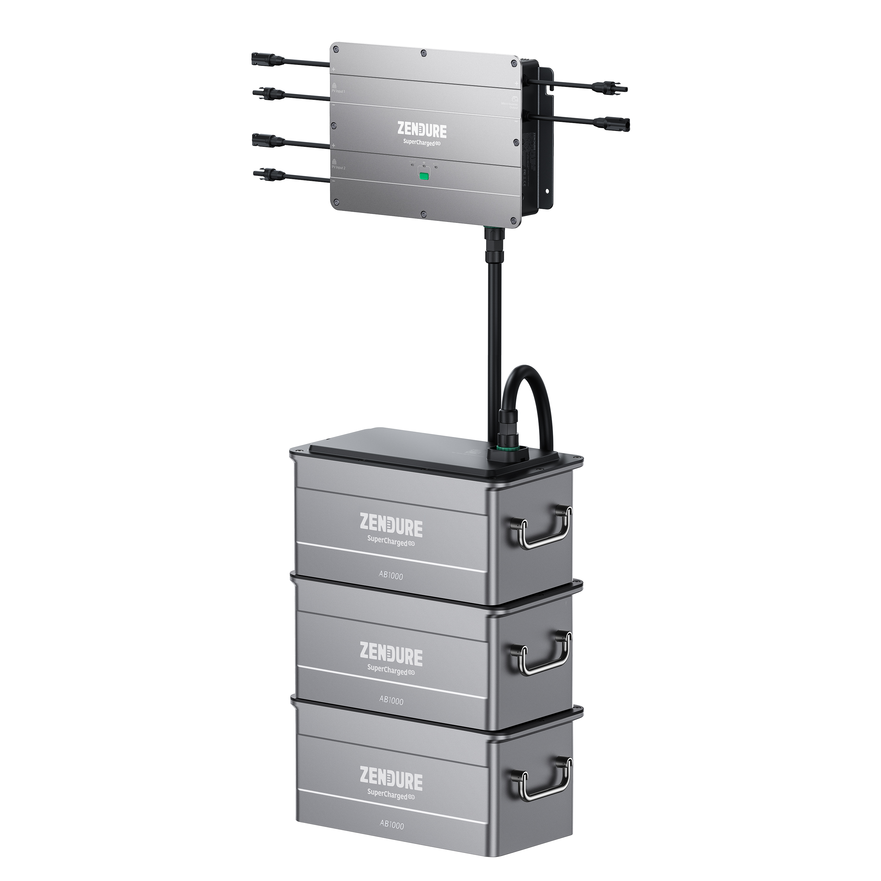 Zendure SolarFlow PV Hub + 4x Zusatzbatterien 960Wh (AB1000) Zendure SolarFlow PV Hub + 4x Zusatzbatterien 960Wh (AB1000)