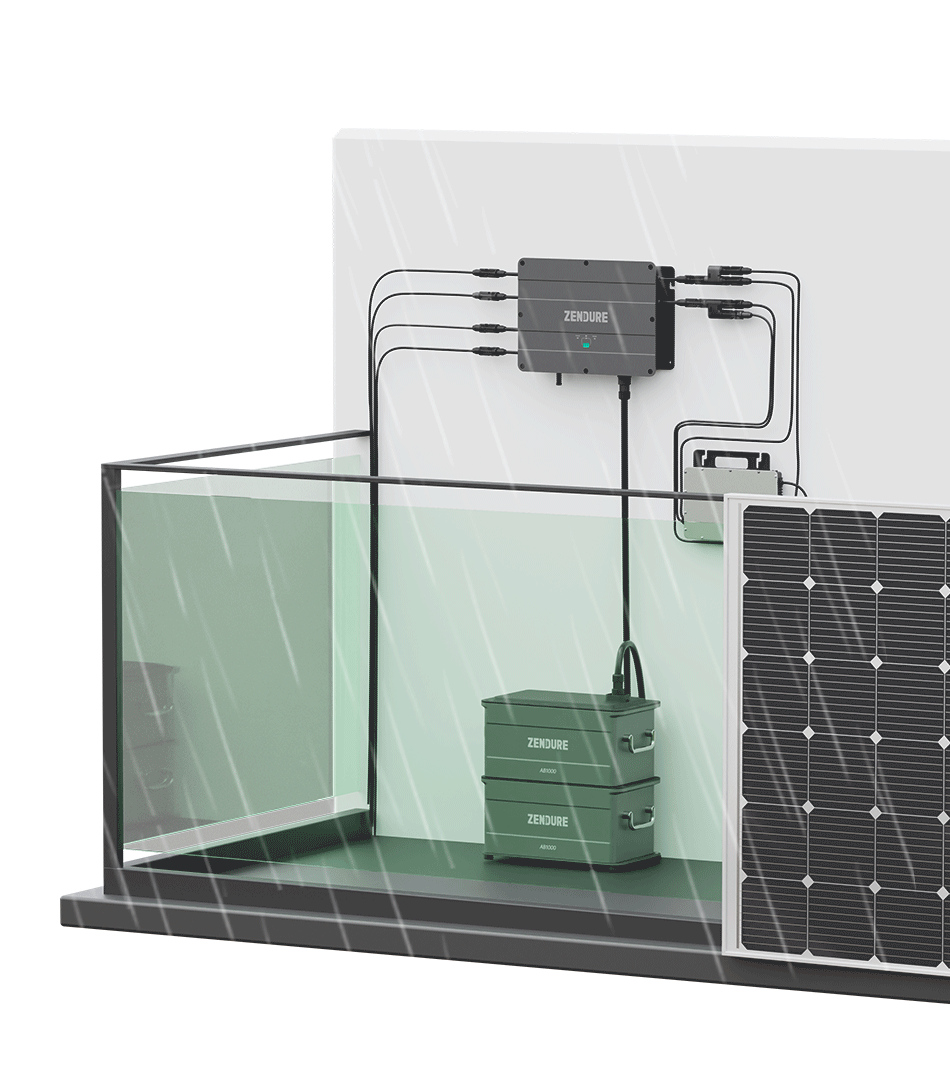 Zendure SolarFlow PV Hub + 4x Zusatzbatterien 960Wh (AB1000) Zendure SolarFlow PV Hub + 4x Zusatzbatterien 960Wh (AB1000)