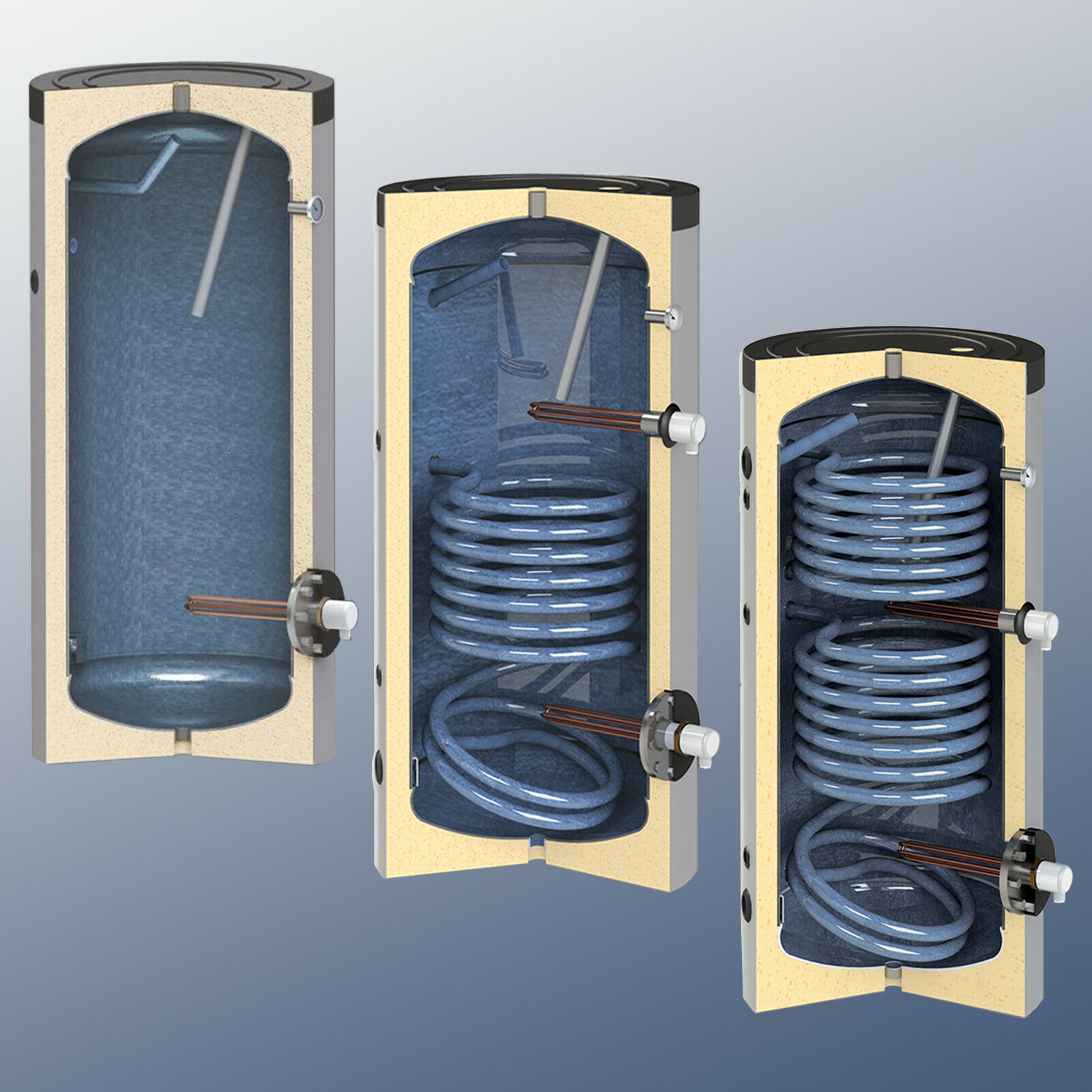 Solarspeicher 150 Liter bis 1000 Liter Liter 150 Liter