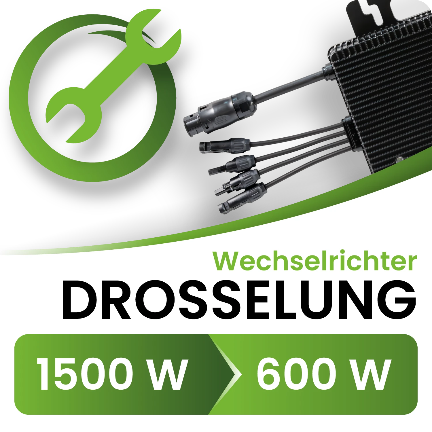 Drosselung Wechselrichter HM-1500/HMS-1600 auf 600W