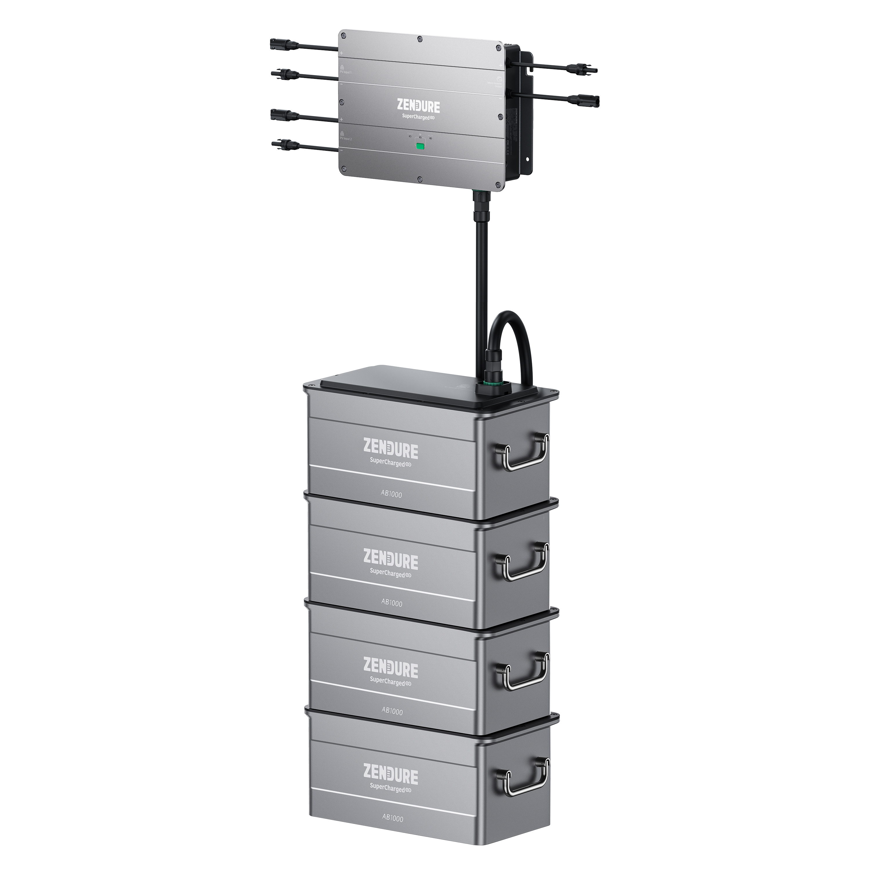 Zendure SolarFlow PV Hub + 4x Zusatzbatterien 960Wh (AB1000) Zendure SolarFlow PV Hub + 4x Zusatzbatterien 960Wh (AB1000)
