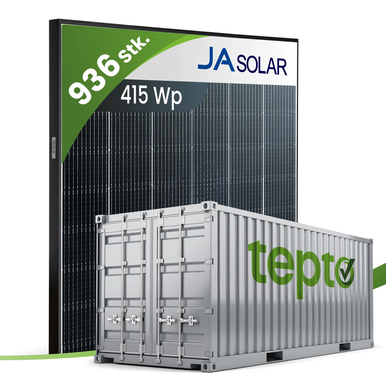 Photovoltaik Modul JA Solar JAM54S30-415/GR (11BB) 415Wp black frame (Container)
