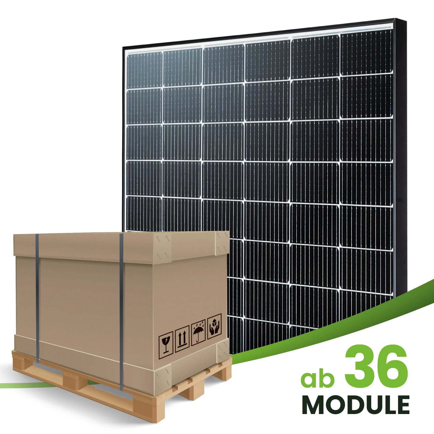 JA Solar JAM54D40-MB 425W Black Frame bifazial (Palette)
