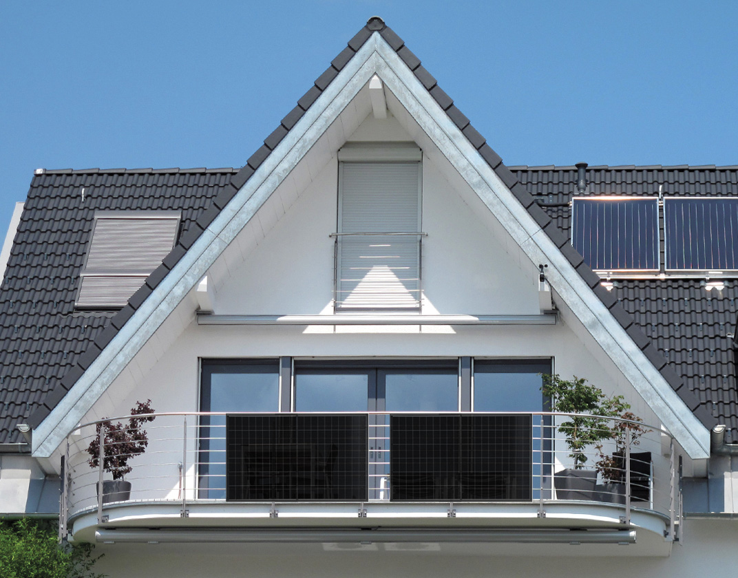 Balkongeländer Montageset für PV Anlagen 30mm