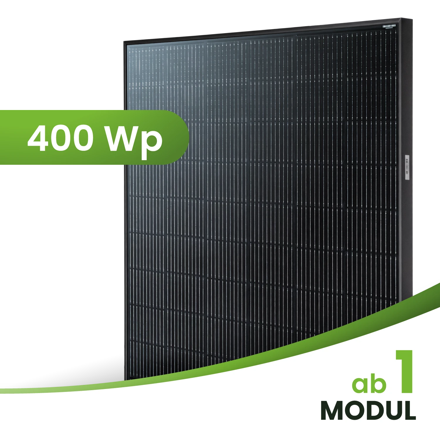 PV-Modul 400 Wp JA-Solar Fullblack JAM54S31-400/MR (11BB)  Halbzelle PERC Photovoltaik